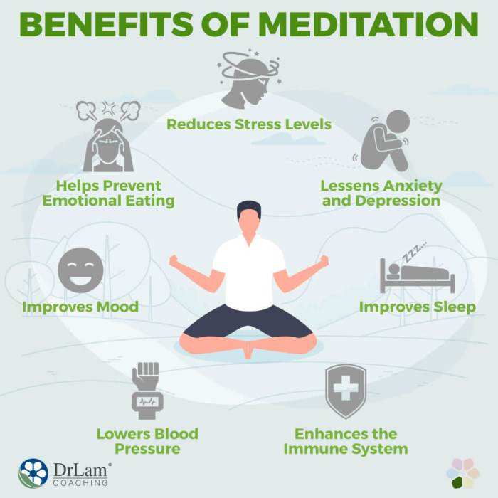 Meditation benefits health infographics october june 12 Benefits of Practicing Meditation Regularly