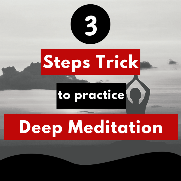 Meditate steps infographic
